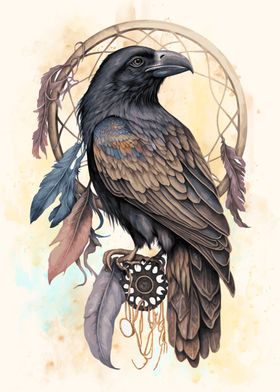 Native American Raven Art
