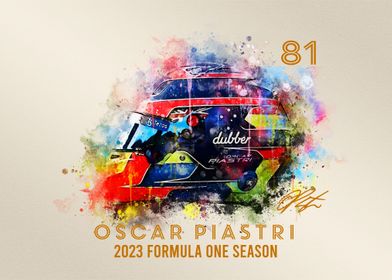 Oscar Piastri Helmet 2023