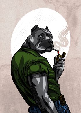 Dog Smoking