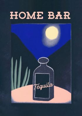 Tequila Home Bar Bottle
