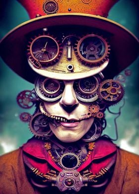 30 Steampunk Evil Clown