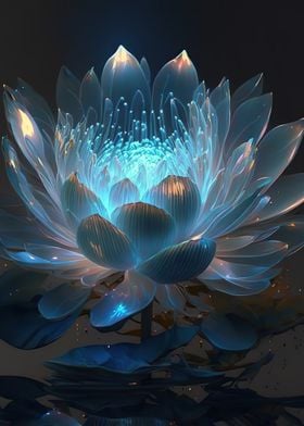 Colorful lotus flowers