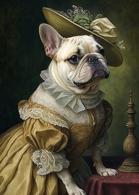 French Bulldog Lady