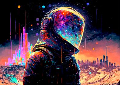 Astronaut Colorful