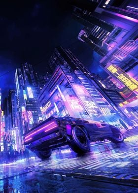 Car in Cityscape