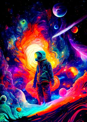 Astronaut Colorful