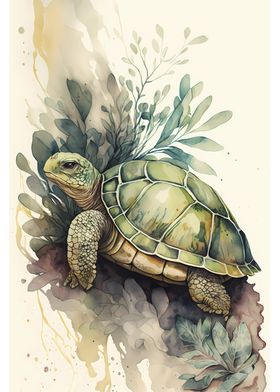 Turtle Nature Painting
