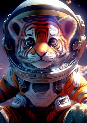 Tiger Astronaut