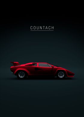 1988 Countach Red