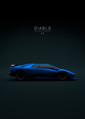 Lamborghini Diablo SV Blue