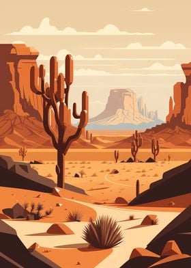 Desert Wasteland Landscape