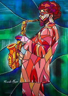 Sax Jazz Player