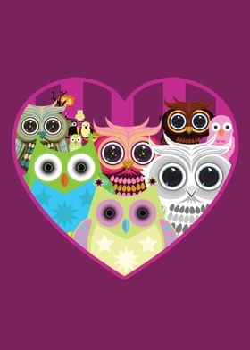 Love Owls Pink