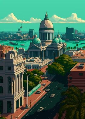 Chennai Pixel art