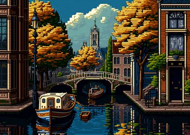 16bit  Canal of Amsterdam