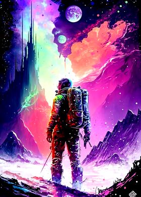 Astronaut Colorful