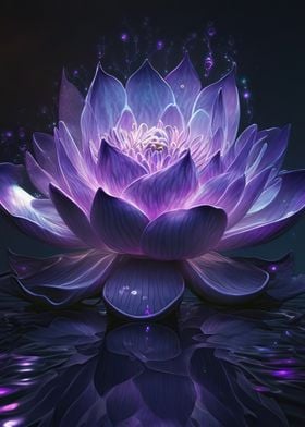 Colorful lotus flowers