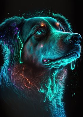 Dog Neon Animal