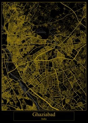 Ghaziabad India Gold Map