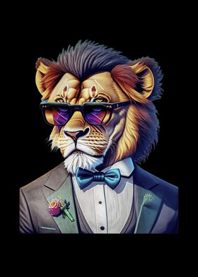 Lion Cat Cool Sunglasses