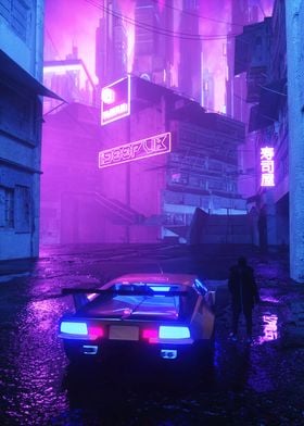 Cyber Car Neon