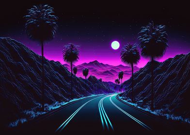 Retrowave Midnight Run