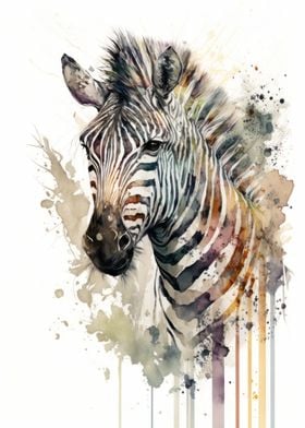 Zebra Watercolor