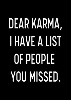 DEAR KARMA