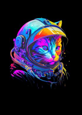 Cat Cats Astronaut Space