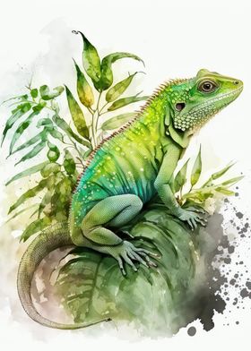 Crocodile Watercolor