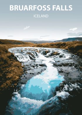 Bruarfoss Falls Iceland