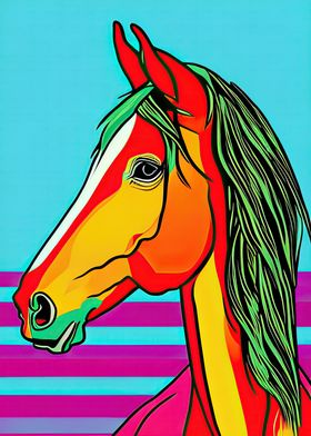 Pop Art Horse 01
