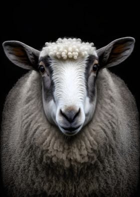 Sheep Portrait Photo