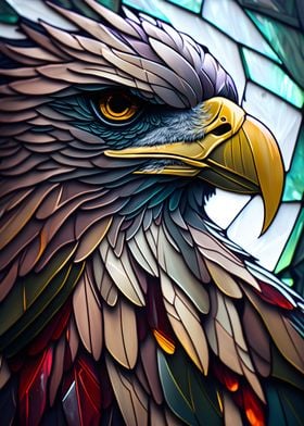 Eagles Glory Stained Glass