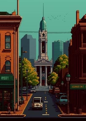 Hamilton Pixel art