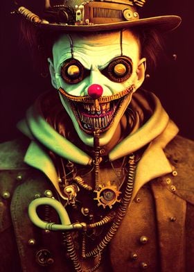 28 Steampunk Evil Clown