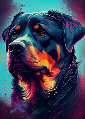 Rottweiler Colorful