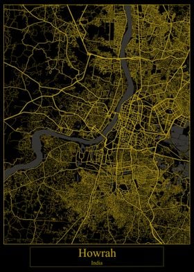 Howrah India Gold Map