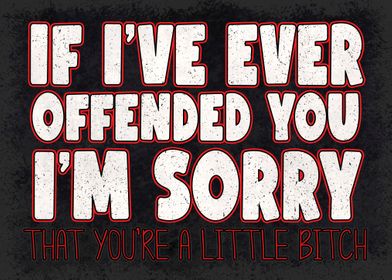 If Ive Ever Offended You