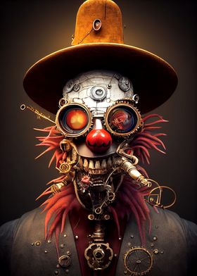 32 Steampunk Evil Clown