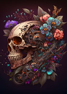 Flowers and Scull