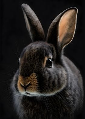 Rabbit Portrait Photo
