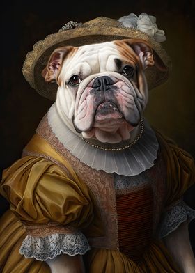 English Bulldog Lady