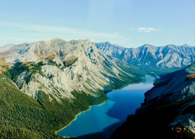 MOUNTAIN AROUND A LAKE