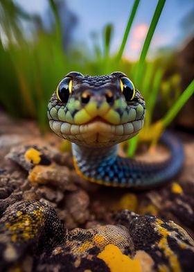 Selfie of a young snake