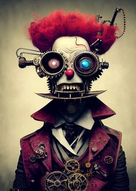 26 Steampunk Evil Clown