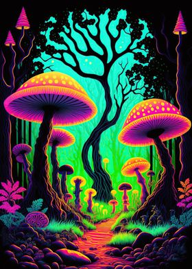 psychedelic mushroom fores