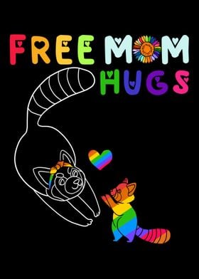 Free Mom Hugs Squirrel LGB