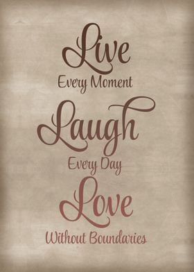 Live laugh love