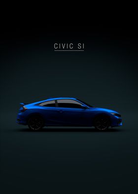 2020 Civic Si Coupe Blue